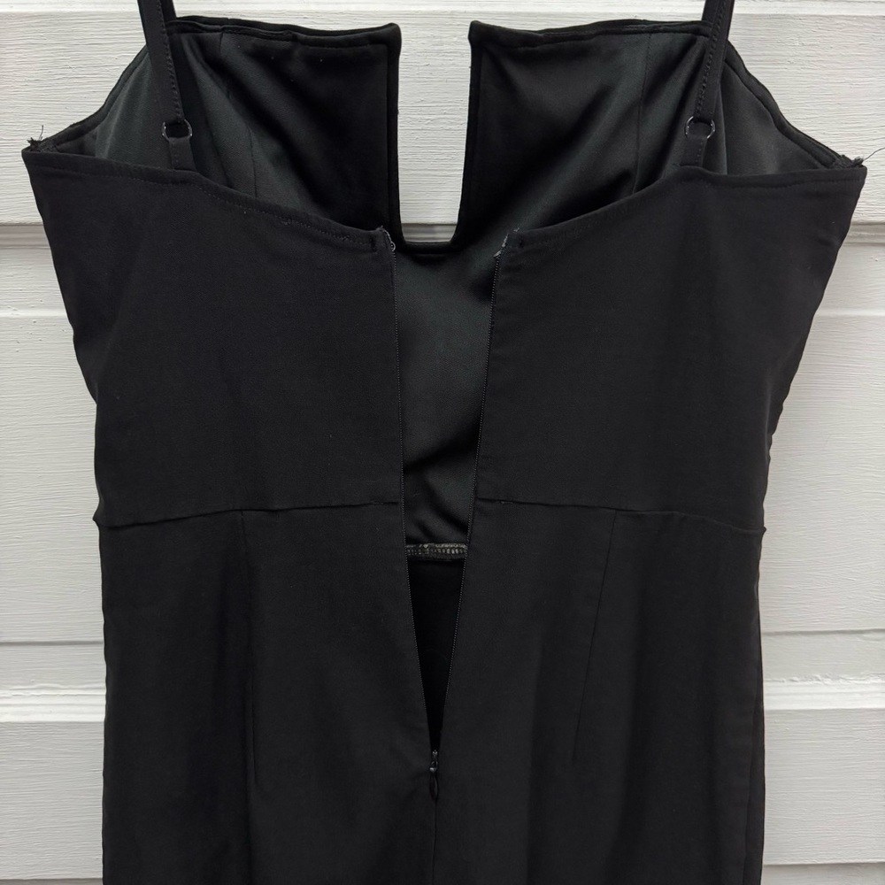 Tobi Black Mini Dress Medium Strappy Bodycon Cutout Night Out - Picture 5 of 9